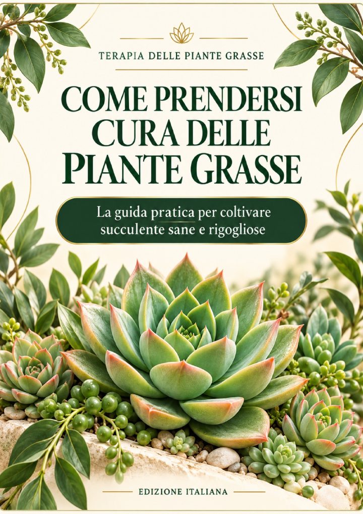 Copertina della guida Come prendersi cura delle piante grasse — Edizione italiana